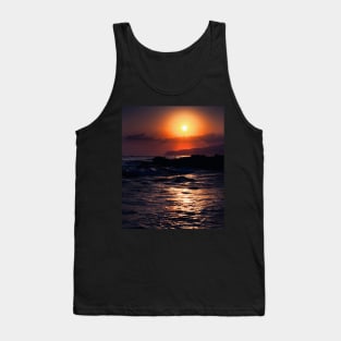 Aesthetic sunset on the beach Tank Top